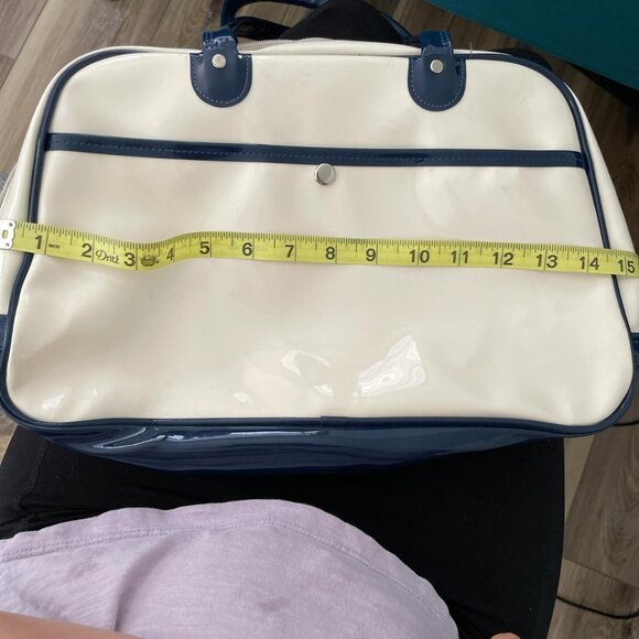 Y2K blue and white mini bowler bag - Picture 7 of 8